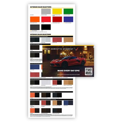2027 Chevrolet Car Corvette Color Selection Folder
